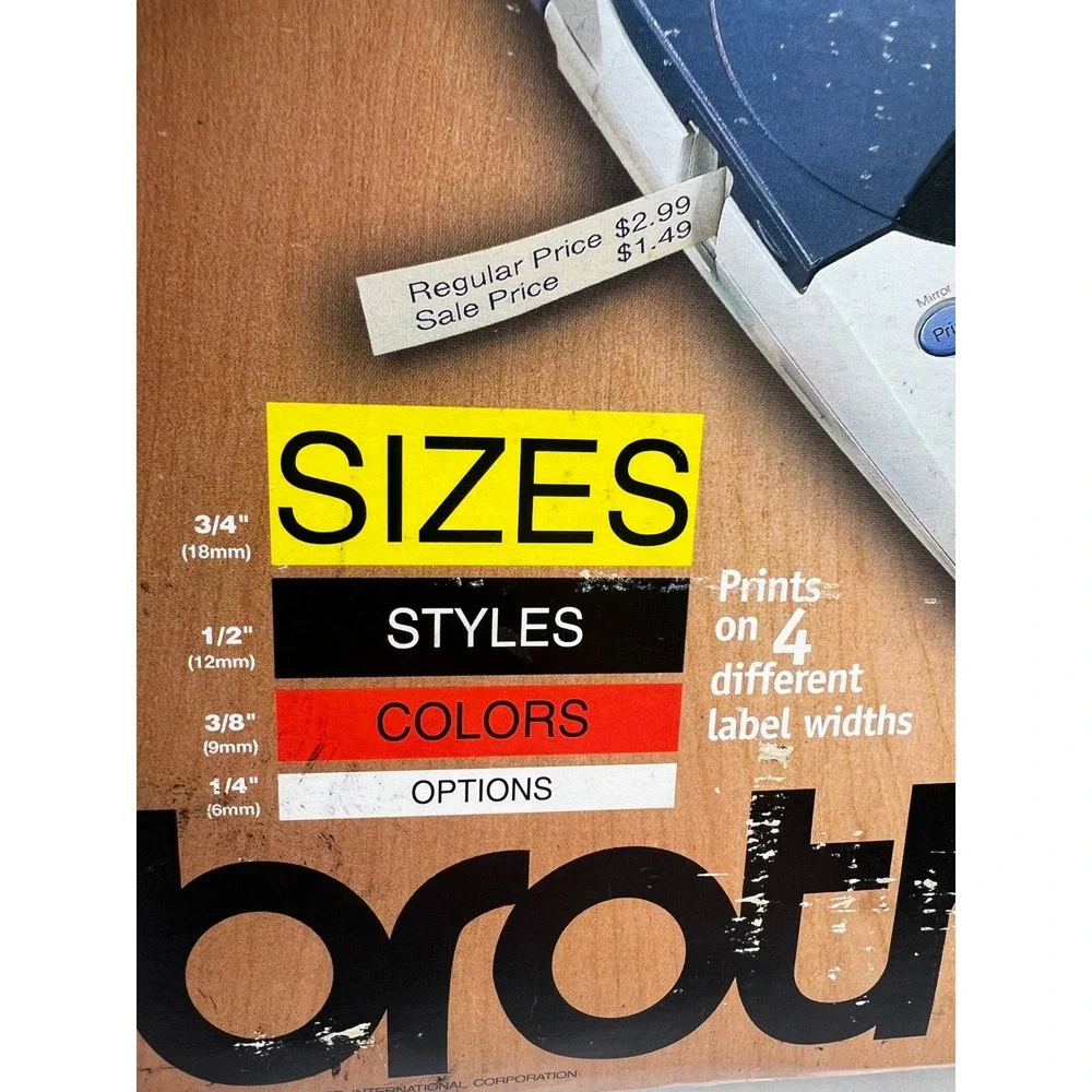 Brother P-Touch PT-1800 Electronic Label Maker System Laminated Tape Open Box